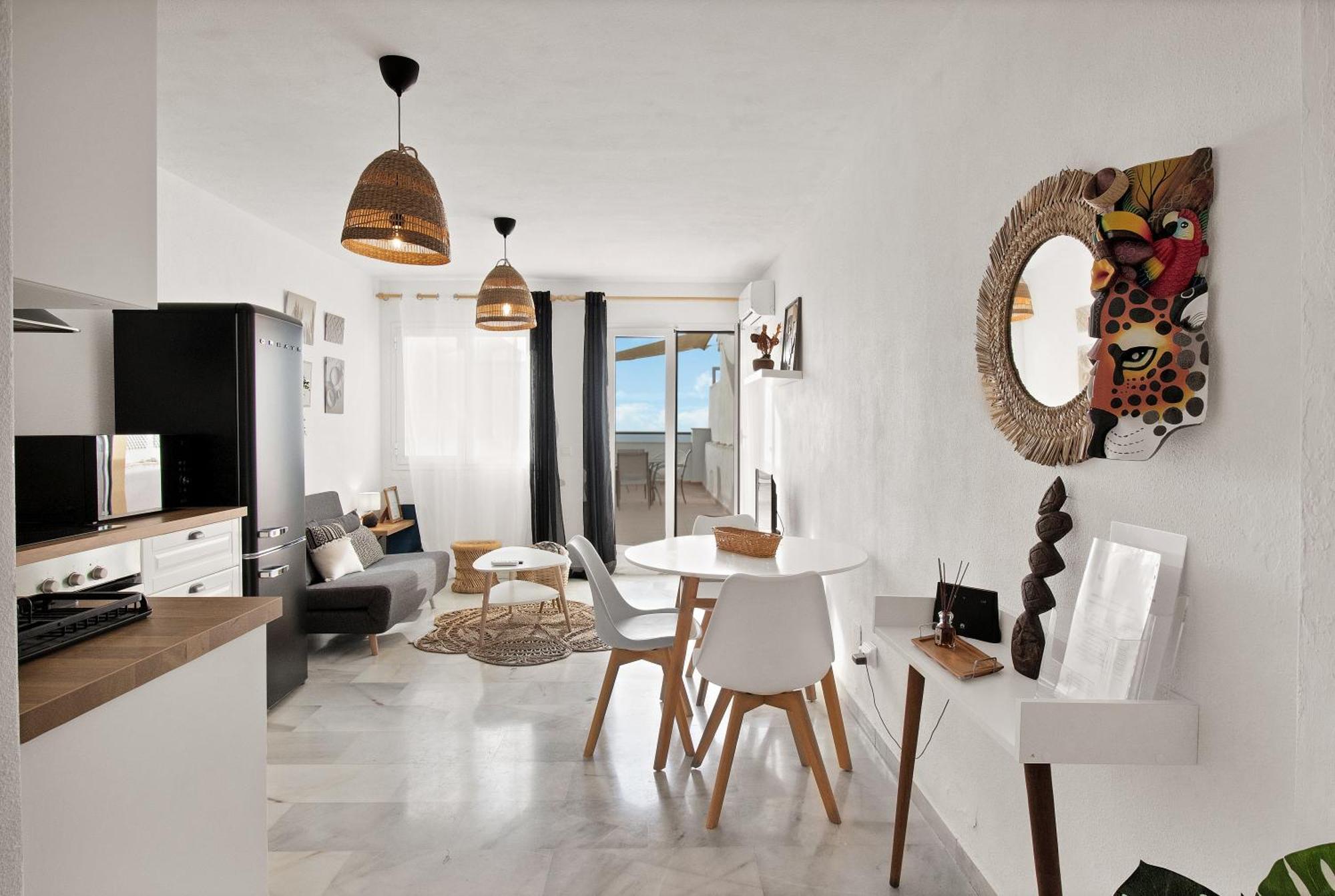Duplex Estilo Boho Con Increible Terraza Y Vistas Al Mar En Estepona - Las Abejeras 609 Apartamento Exterior foto